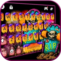 Skate Graffiti Skull Keyboard 